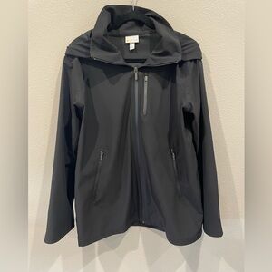 Zella Black Hooded Full-Zip Jacket